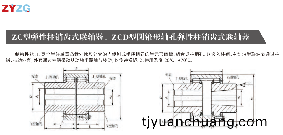 ZC型彈性柱銷齒式聯軸器